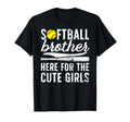 Softball Brother Here Softball Bro T-Shirt - Casual Everyday Wear Men Women - T-Shirt, Sweatshirt, Hoodie
