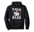 Funny Papa Bear Lights Santa Hat Hoodie - Trendy Graphic Men Women - T-Shirt, Sweatshirt, Hoodie
