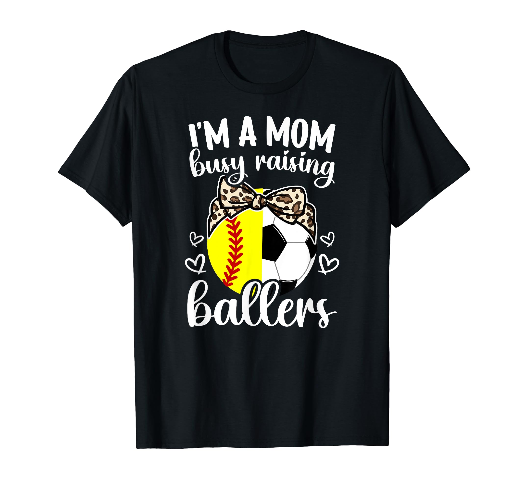 Im Mom Busy Raising Ballers Soccer T-Shirt - Custom Art Print for Adults - T-Shirt, Sweatshirt, Hoodie