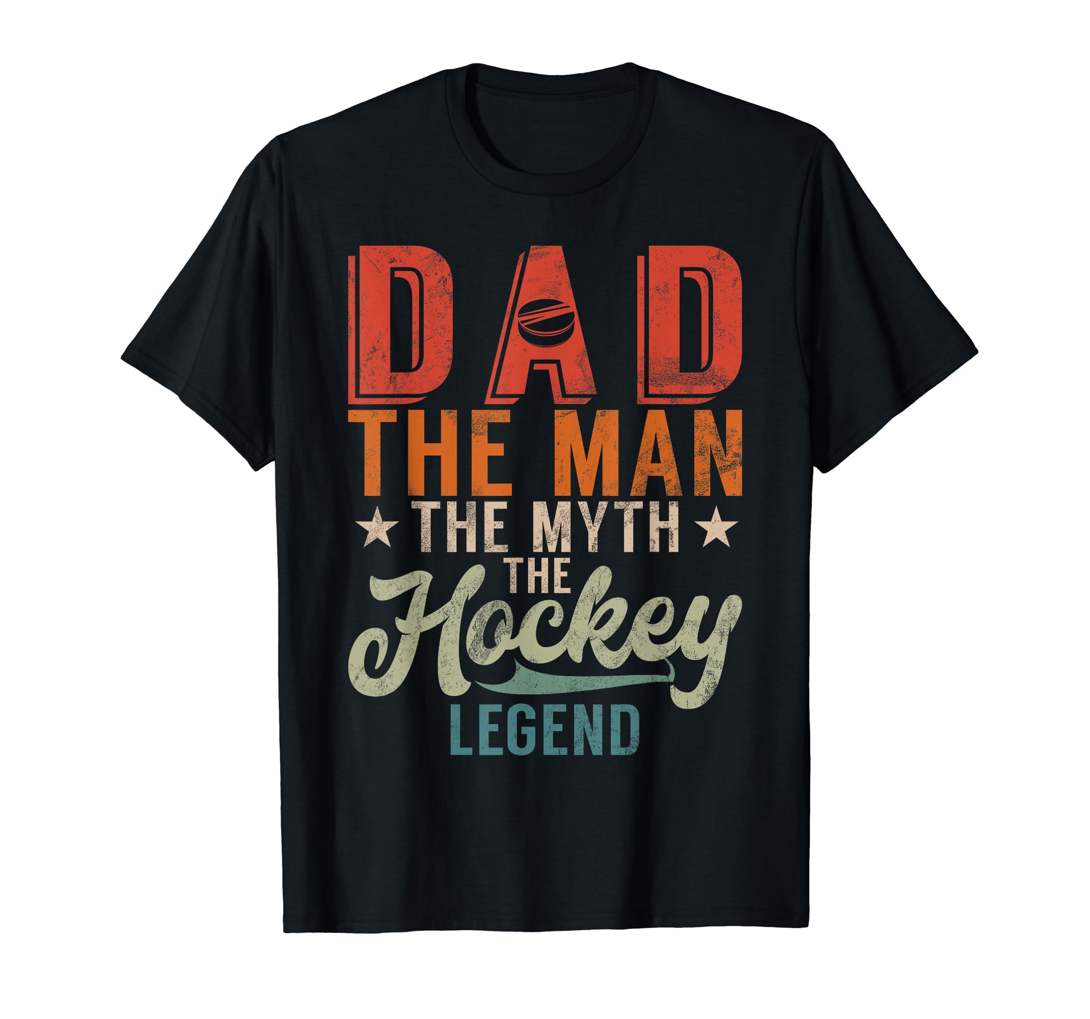 Dad Myth Hockey Legend Hockey Dad T-Shirt - Custom Art Print for Adults - T-Shirt, Sweatshirt, Hoodie