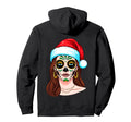 Merry Skull Art Santa Hat Festive Dad Hoodie - Streetwear Style for Adults - T-Shirt, Sweatshirt, Hoodie