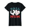 Ball Mom Heart Baseball Soccer Mom Gifts T-Shirt - Minimalist Print Unisex - T-Shirt, Sweatshirt, Hoodie