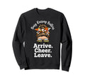 Busy Raising Ballers Arrive Cheer Leave Sweatshirt - Graphic Print Unisex - T-Shirt, Sweatshirt, Hoodie