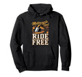 Motorcycle Dad Ride Free Biker Father Hoodie - Minimalist Print for Adults - T-Shirt, Sweatshirt, Hoodie
