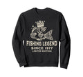 Fishing Catching Fish Legend Since Sweatshirt - Custom Art Print Men Women - T-Shirt, Sweatshirt, Hoodie