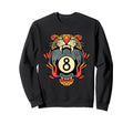 Lucky Leopard Traditional Tattoo 8 Sweatshirt - Trendy Graphic for Adults - T-Shirt, Sweatshirt, Hoodie