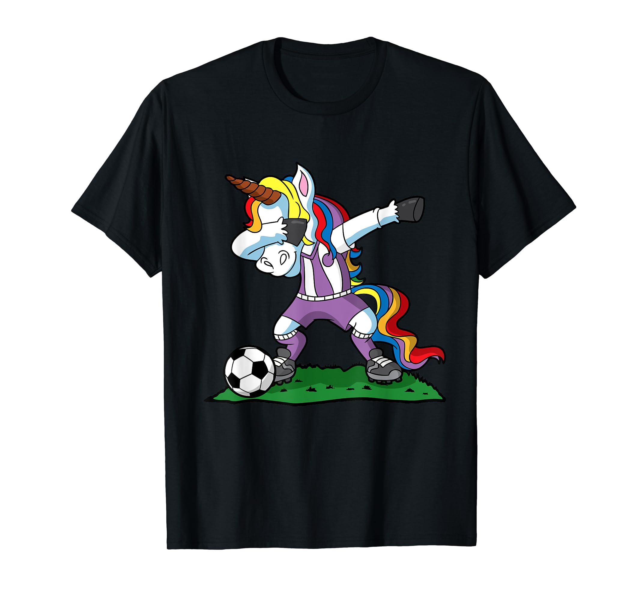 Dabbing Unicorn Soccer Team Coach T-Shirt - Custom Art Print for Adults - T-Shirt, Sweatshirt, Hoodie