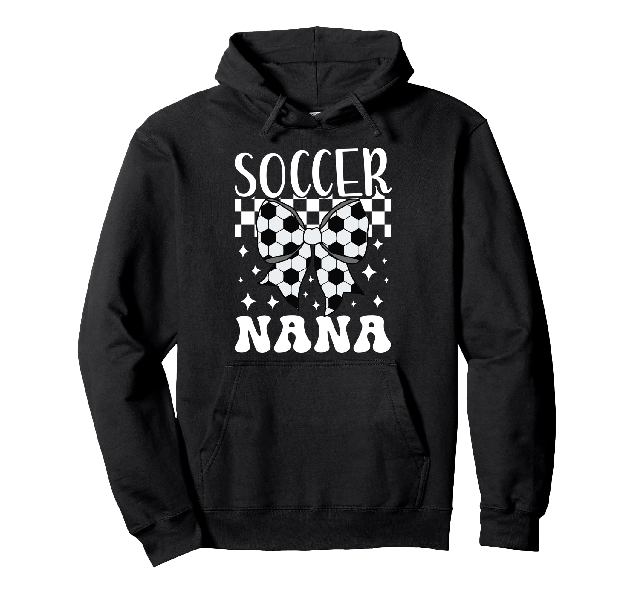 Soccer Nana Coquette Nana Soccer Player Hoodie - Trendy Graphic for Adults - T-Shirt, Sweatshirt, Hoodie