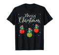 Merry Lights Santa Hat Frog Ugly T-Shirt - Minimalist Print Men Women - T-Shirt, Sweatshirt, Hoodie
