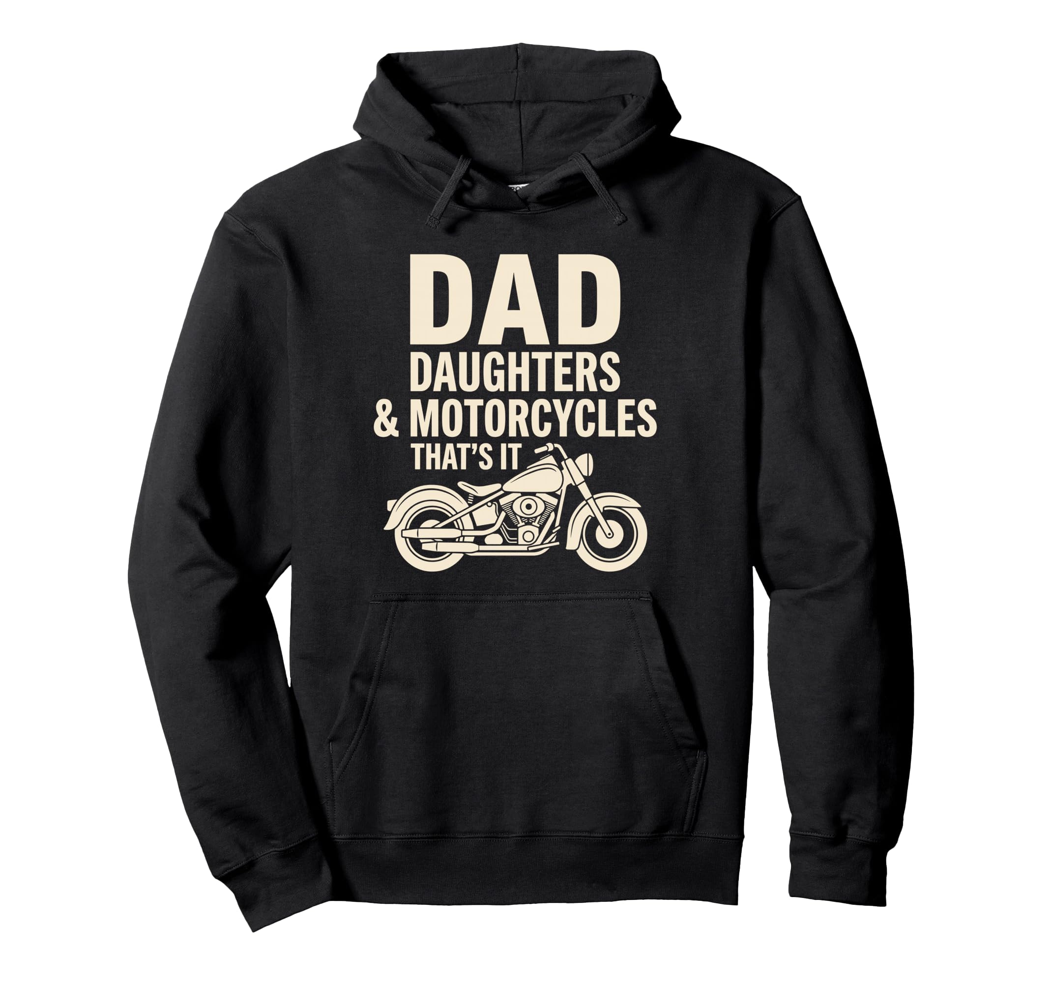 Dad Daughter Motorcycles Funny Biker Hoodie - Novelty Apparel Unisex - T-Shirt, Sweatshirt, Hoodie