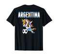 Dabbing Unicorn Argentina Soccer Fan T-Shirt - Minimalist Print Men Women - T-Shirt, Sweatshirt, Hoodie
