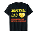 Mens Softball Dad Like Baseball Dad T-Shirt - Custom Art Print for Adults - T-Shirt, Sweatshirt, Hoodie