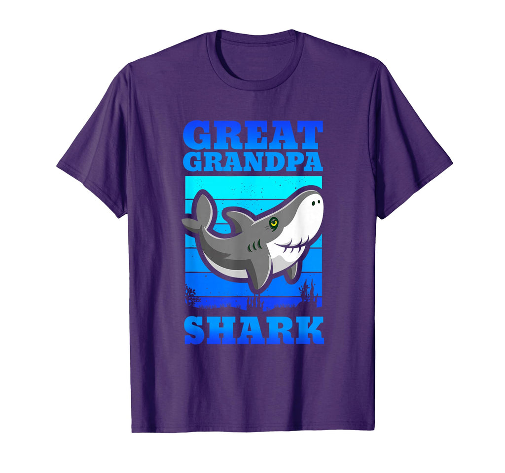 Great Grandpa Shark Grandfather T-Shirt - Trendy Graphic Men Women - T-Shirt, Sweatshirt, Hoodie