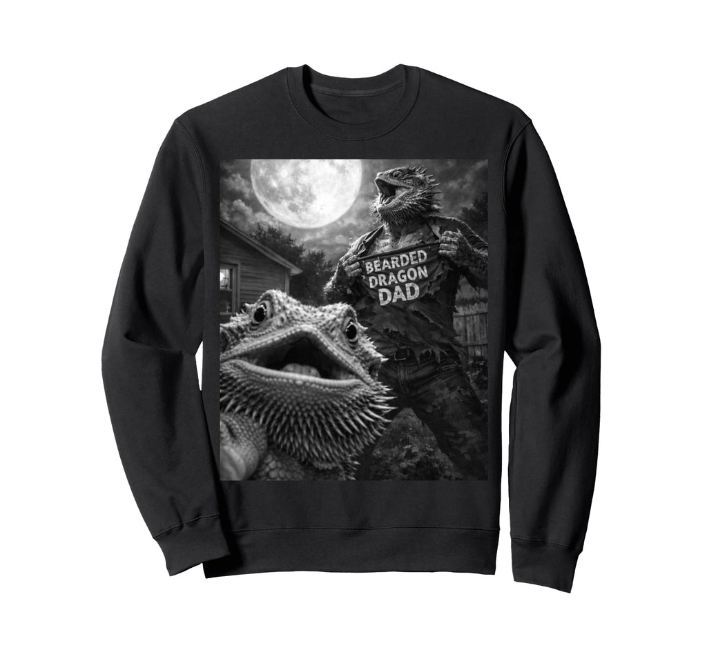 Bearded Dragon Lizard Dad Funny Sweatshirt - Trendy Graphic for Adults - T-Shirt, Sweatshirt, Hoodie