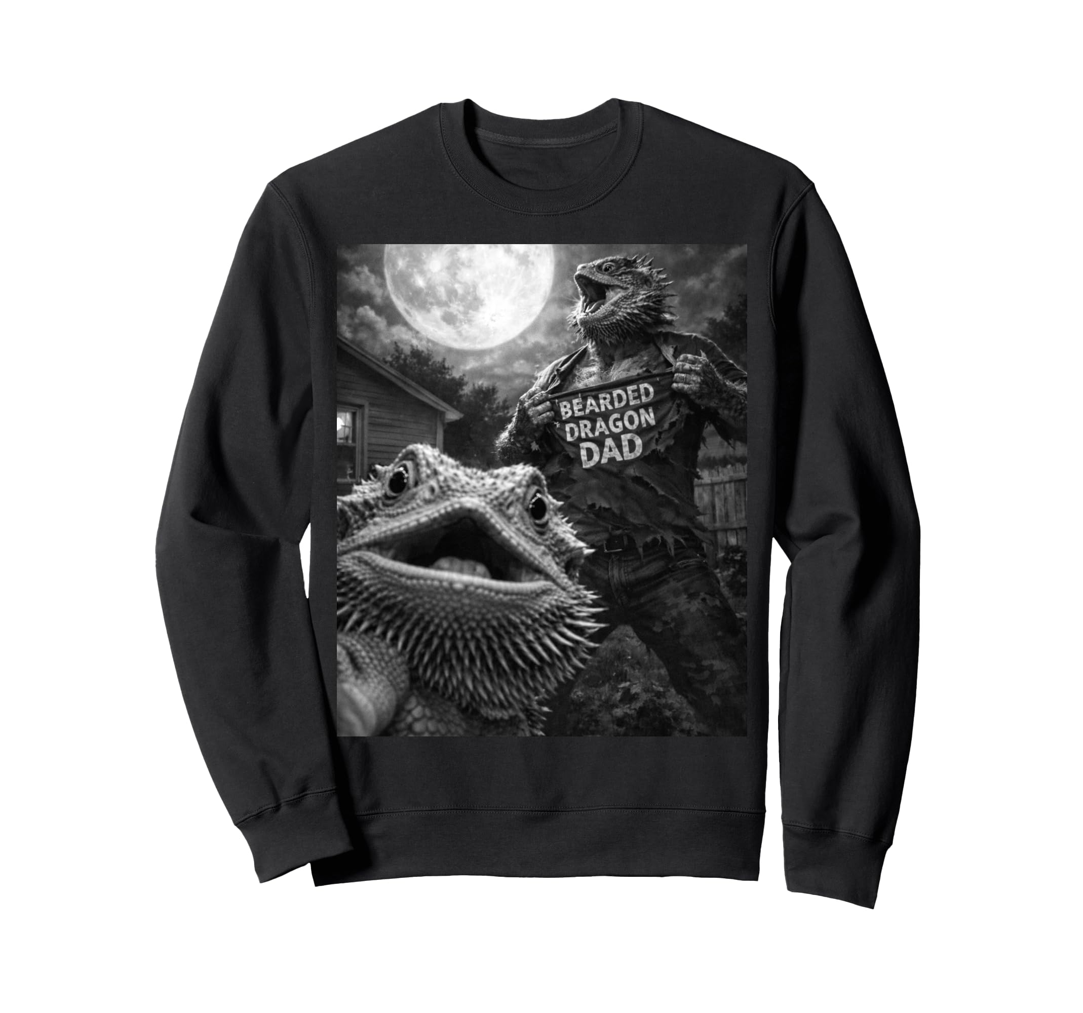 Bearded Dragon Lizard Dad Funny Sweatshirt - Trendy Graphic for Adults - T-Shirt, Sweatshirt, Hoodie