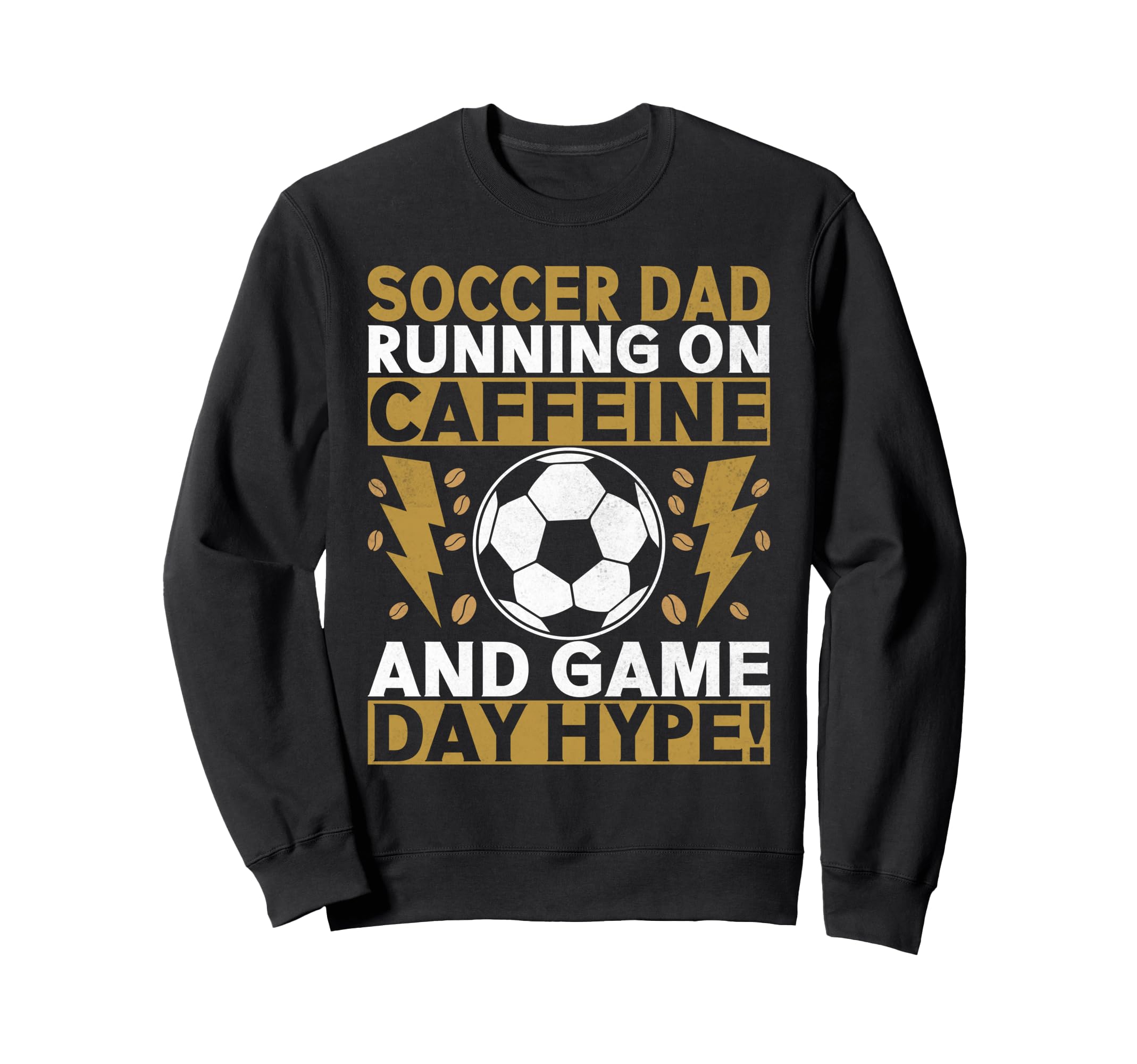 Running Caffeine And Game Day Hype Sweatshirt - Unique Graphic for Adults - T-Shirt, Sweatshirt, Hoodie