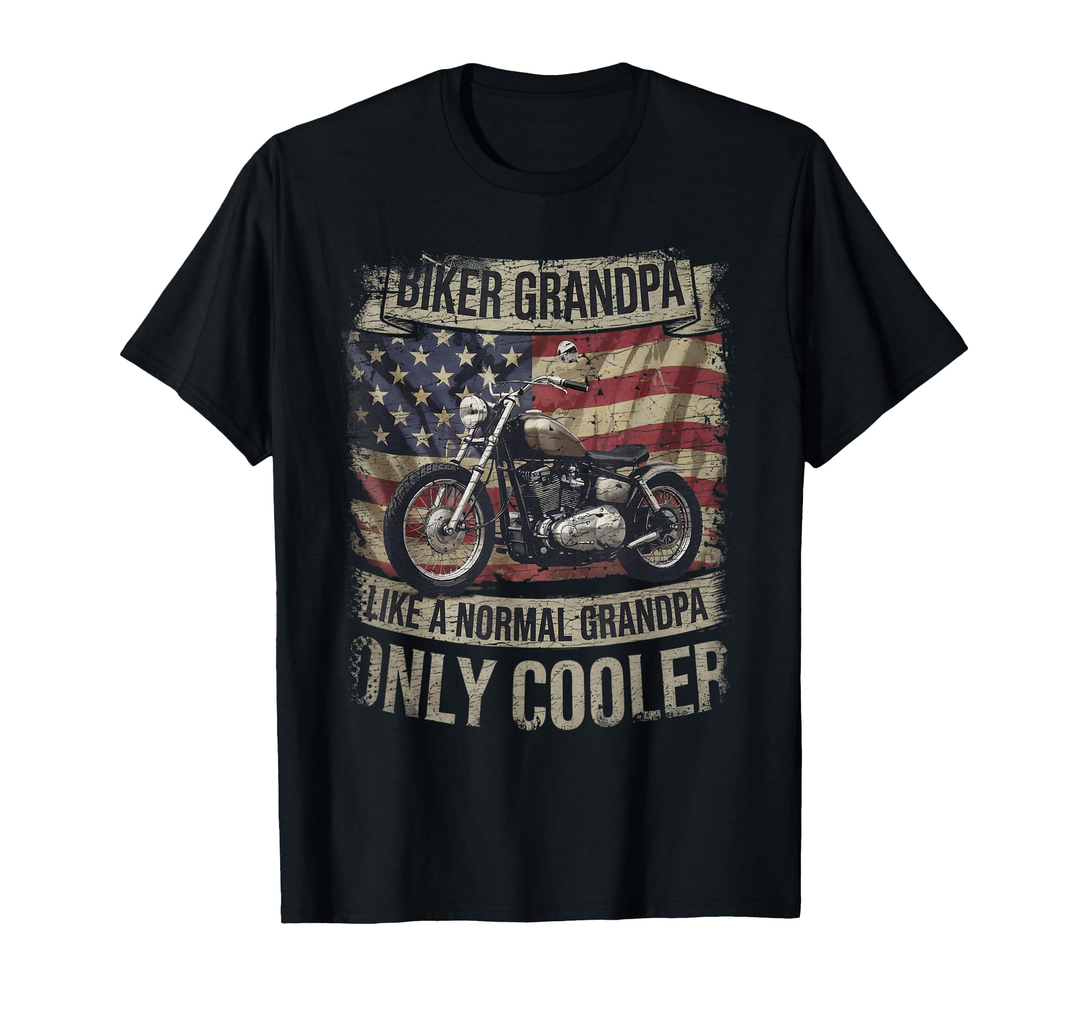 Grandpa Biker Funny Motorcycle Rider T-Shirt - Novelty Apparel for Adults - T-Shirt, Sweatshirt, Hoodie