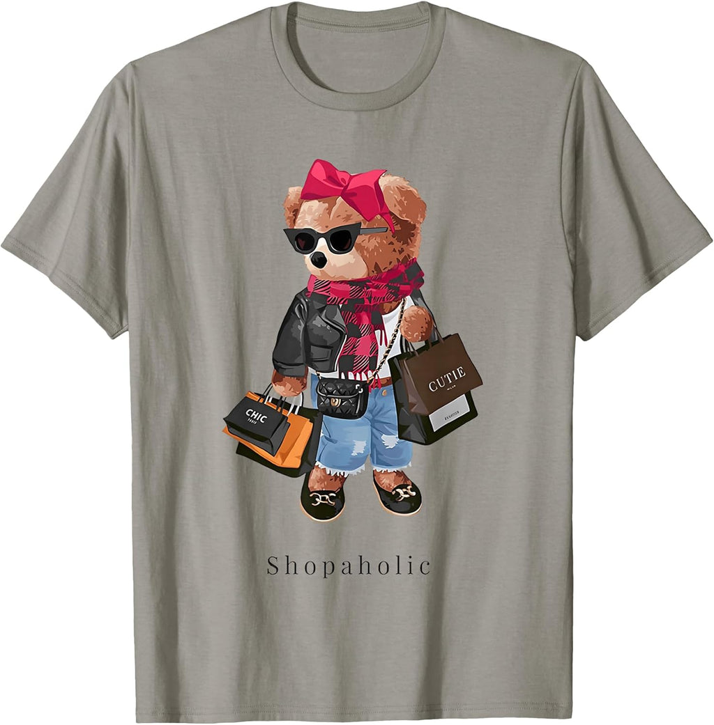 Trendy Teddy Shopaholic Fashion Co - Adult & Kids T-Shirts, Sweatshirts & Hoodies apparel design preview 1