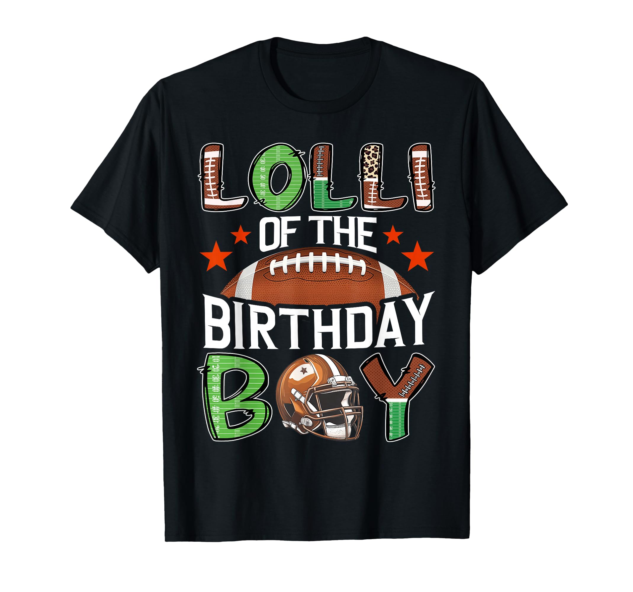 Lolli Birthday Game Day Football T-Shirt - Minimalist Print for Adults - T-Shirt, Sweatshirt, Hoodie