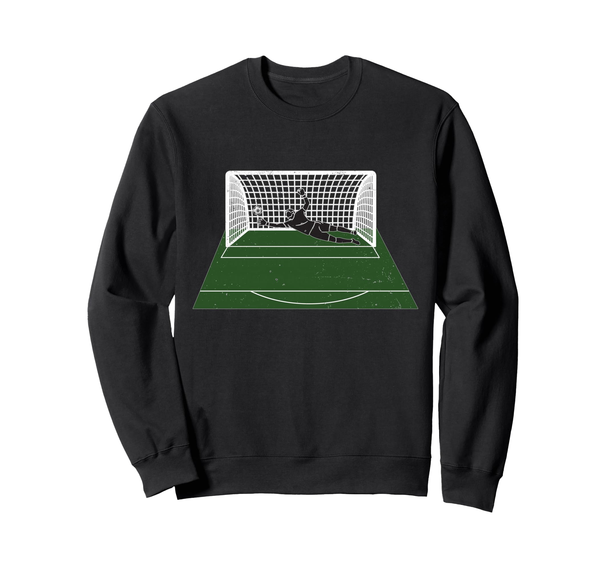 Goalkeeper Save Pitch Goal Net Sweatshirt - Custom Art Print for Adults - T-Shirt, Sweatshirt, Hoodie