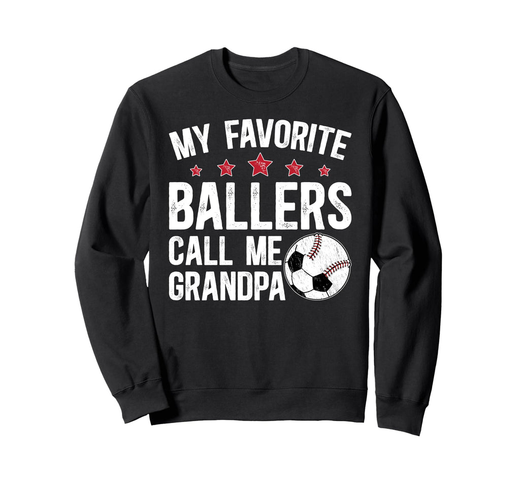 Favorite Ballers Call Me Grandpa Sweatshirt - Custom Art Print Men Women - T-Shirt, Sweatshirt, Hoodie