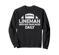 Lineman Serving Pancakes Daily Football Sweatshirt - Unique Graphic Unisex - T-Shirt, Sweatshirt, Hoodie