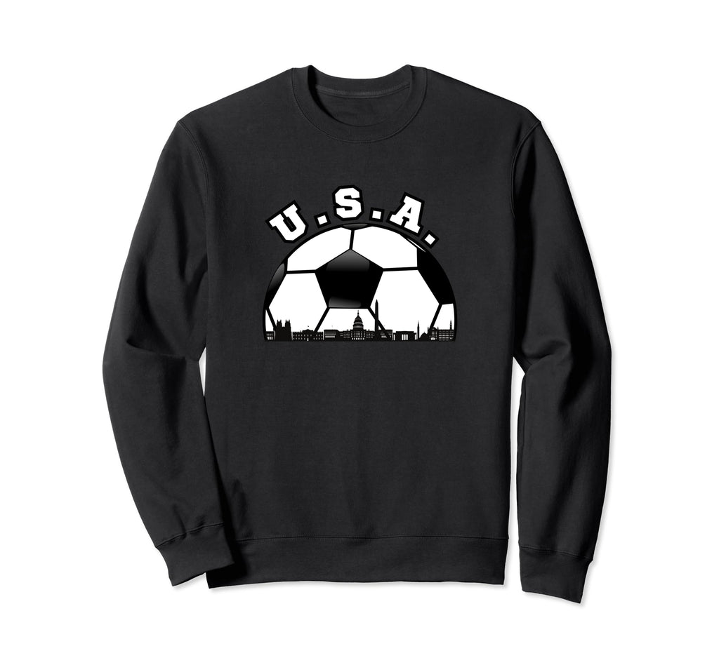 Usa Usa Football Cityscape Sweatshirt - Aesthetic Graphic for Adults - T-Shirt, Sweatshirt, Hoodie