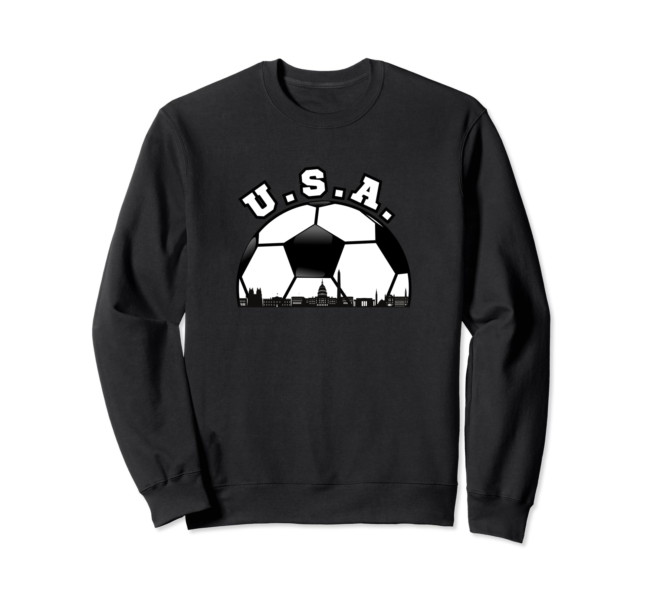 Usa Usa Football Cityscape Sweatshirt - Aesthetic Graphic for Adults - T-Shirt, Sweatshirt, Hoodie