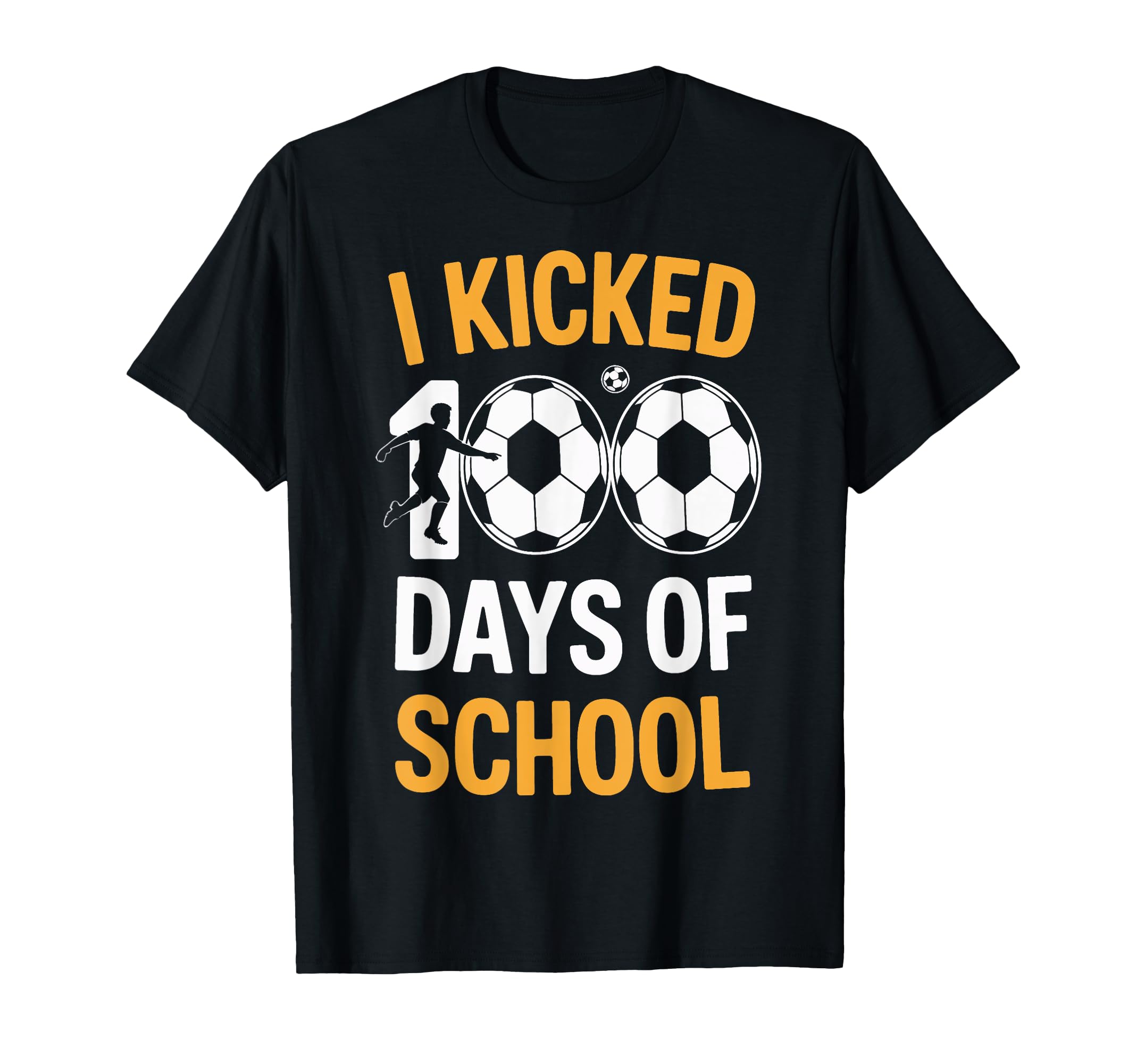 I Kicked 100 Days School Soccer T-Shirt - Custom Art Print for Adults - T-Shirt, Sweatshirt, Hoodie