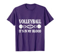 Volleyball My Blood Volleyball T-Shirt - Custom Art Print for Adults - T-Shirt, Sweatshirt, Hoodie