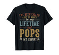 Pops Is My Favorite Name Fathers Day T-Shirt - Streetwear Style Men Women - T-Shirt, Sweatshirt, Hoodie