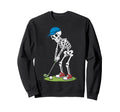 Skeleton Golf Halloween Golfer Sweatshirt - Custom Art Print for Adults - T-Shirt, Sweatshirt, Hoodie