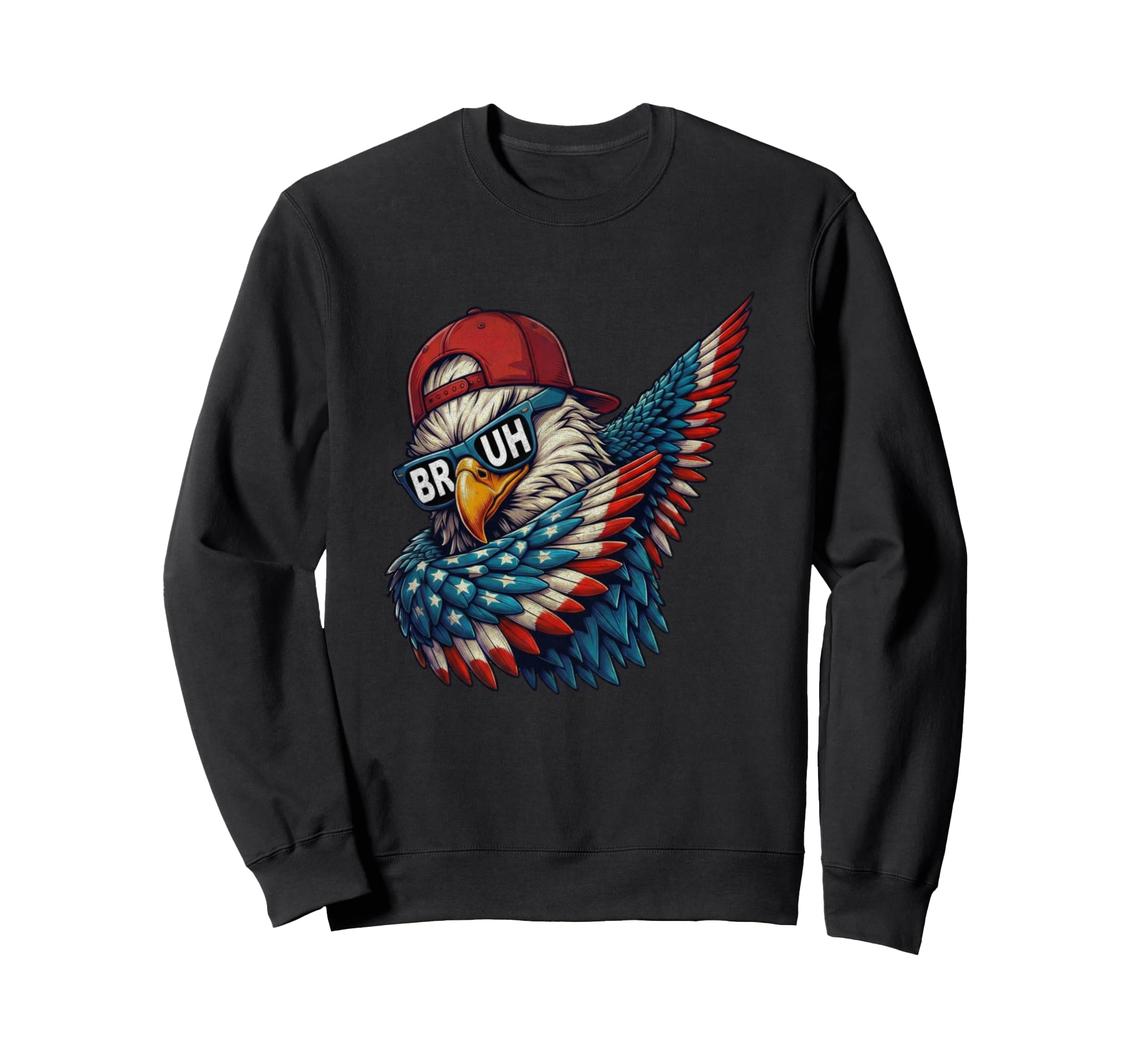Dabbing American Eagle Sweatshirt - Fun Novelty Design for Adults - T-Shirt, Sweatshirt, Hoodie