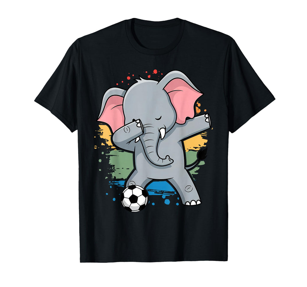 Dabbing Elephant Soccer Lovers T-Shirt - Aesthetic Graphic for Adults - T-Shirt, Sweatshirt, Hoodie