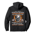 Im Trucker Course I Talk To Myself Hoodie - Minimalist Print for Adults - T-Shirt, Sweatshirt, Hoodie