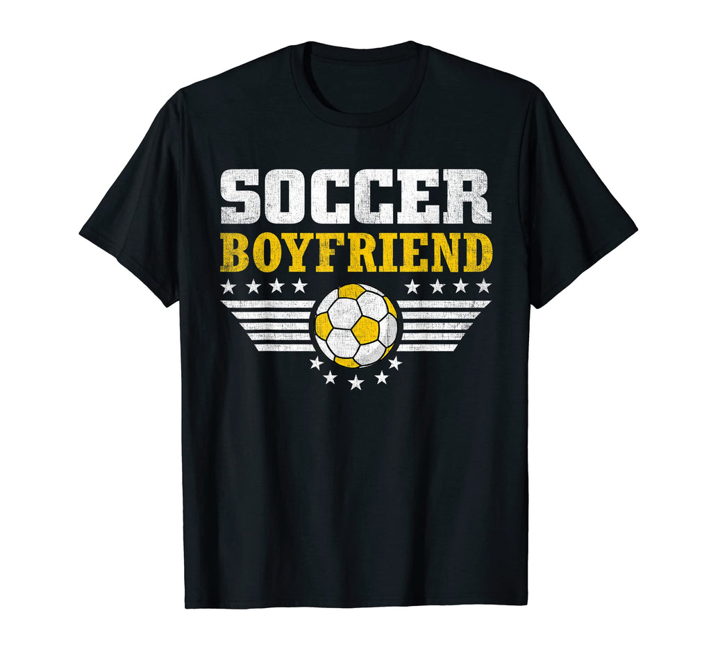 Mens Soccer Boyfriend Funny Sports T-Shirt - Minimalist Print Men Women - T-Shirt, Sweatshirt, Hoodie