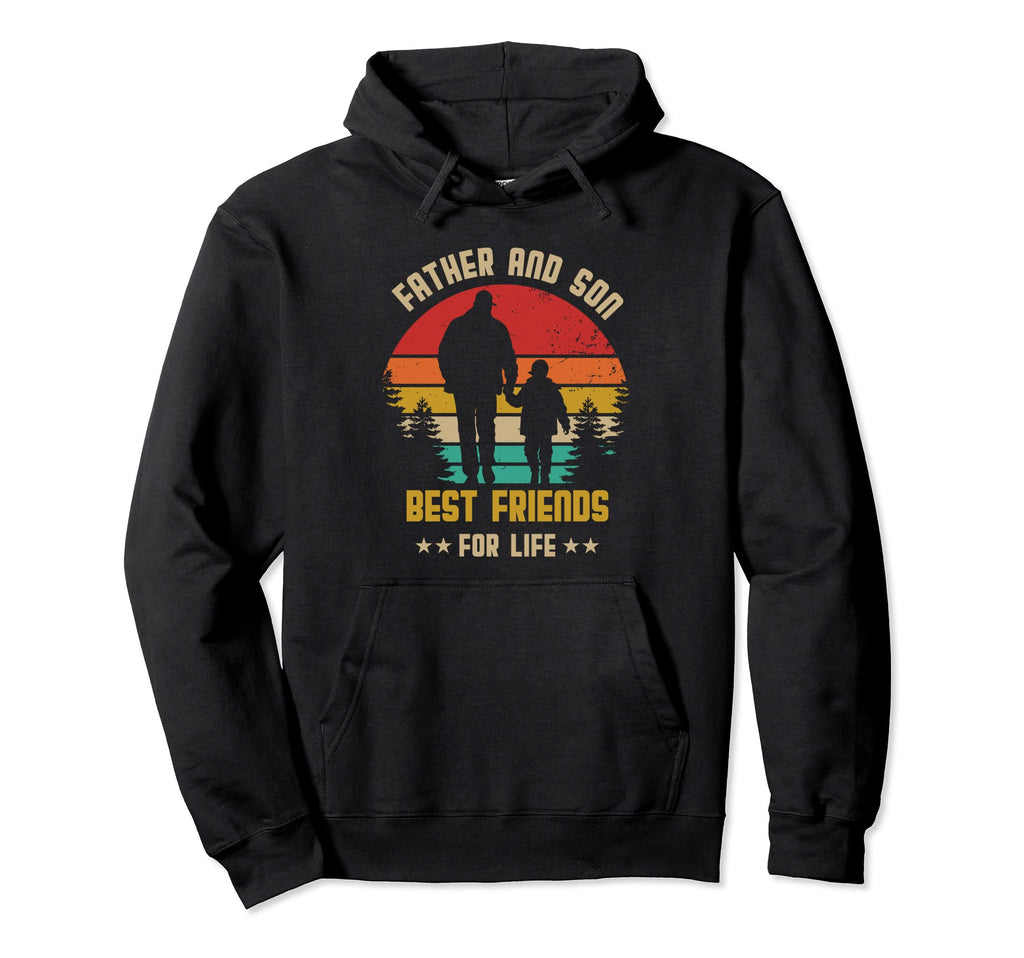 Fathers Day Son Holding Dad Hand Hoodie - Streetwear Style Men Women - T-Shirt, Sweatshirt, Hoodie