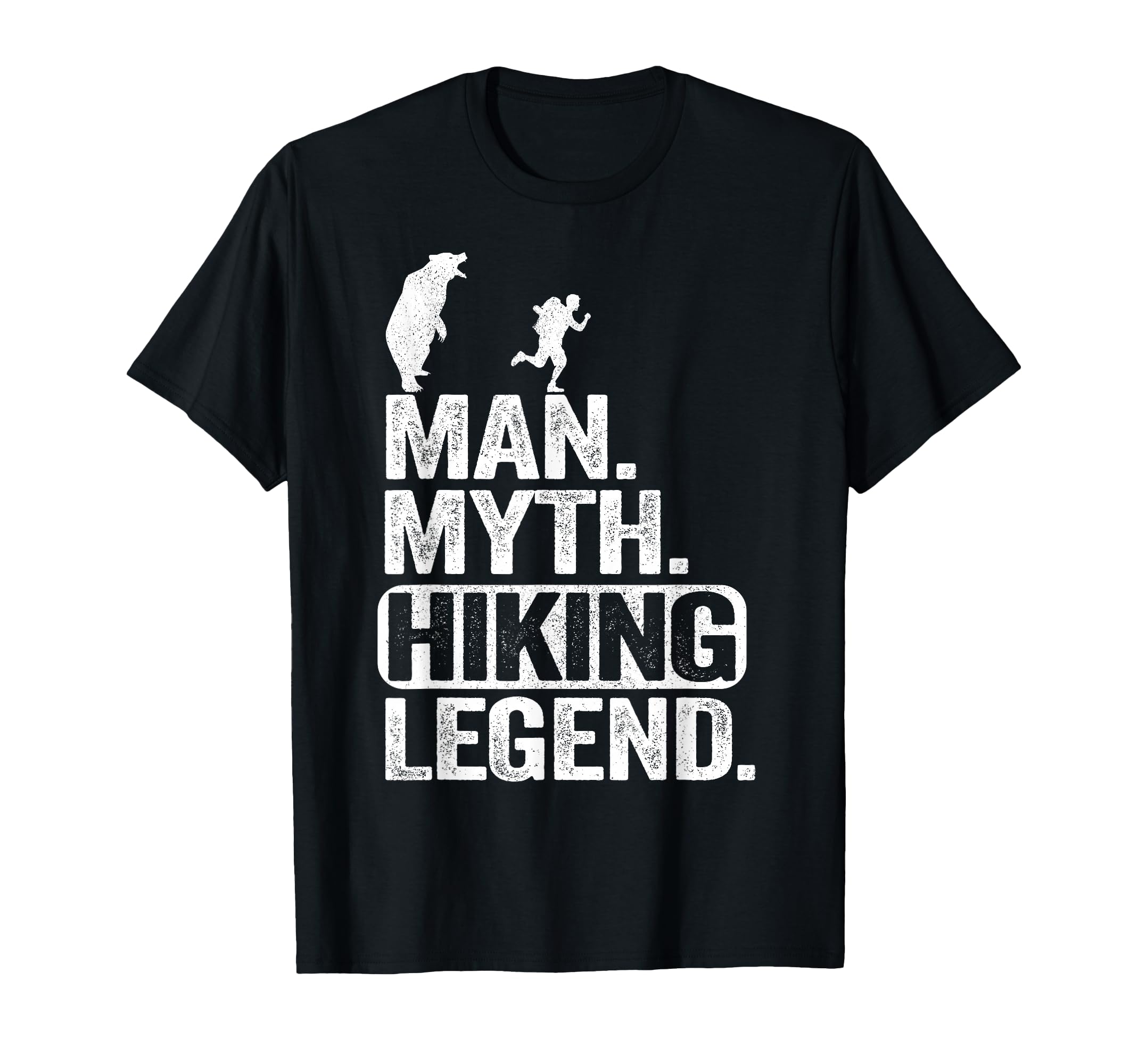 Myth Hiking Legend Hiker Grandpa Bear Joke T-Shirt - Graphic Print Unisex - T-Shirt, Sweatshirt, Hoodie