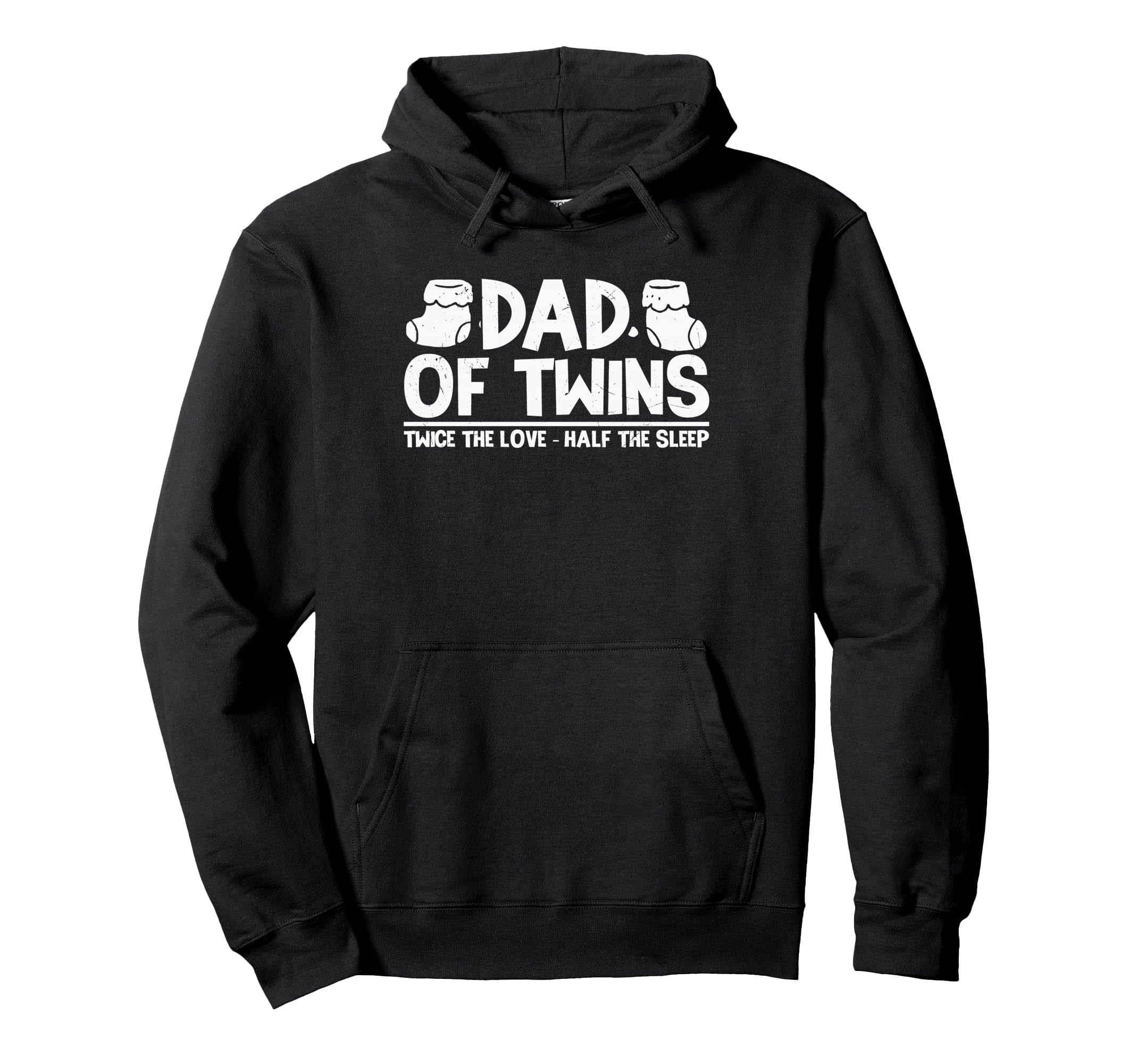 Fathers Day Dad Twins Twice Love Hoodie - Casual Everyday Wear for Adults - T-Shirt, Sweatshirt, Hoodie