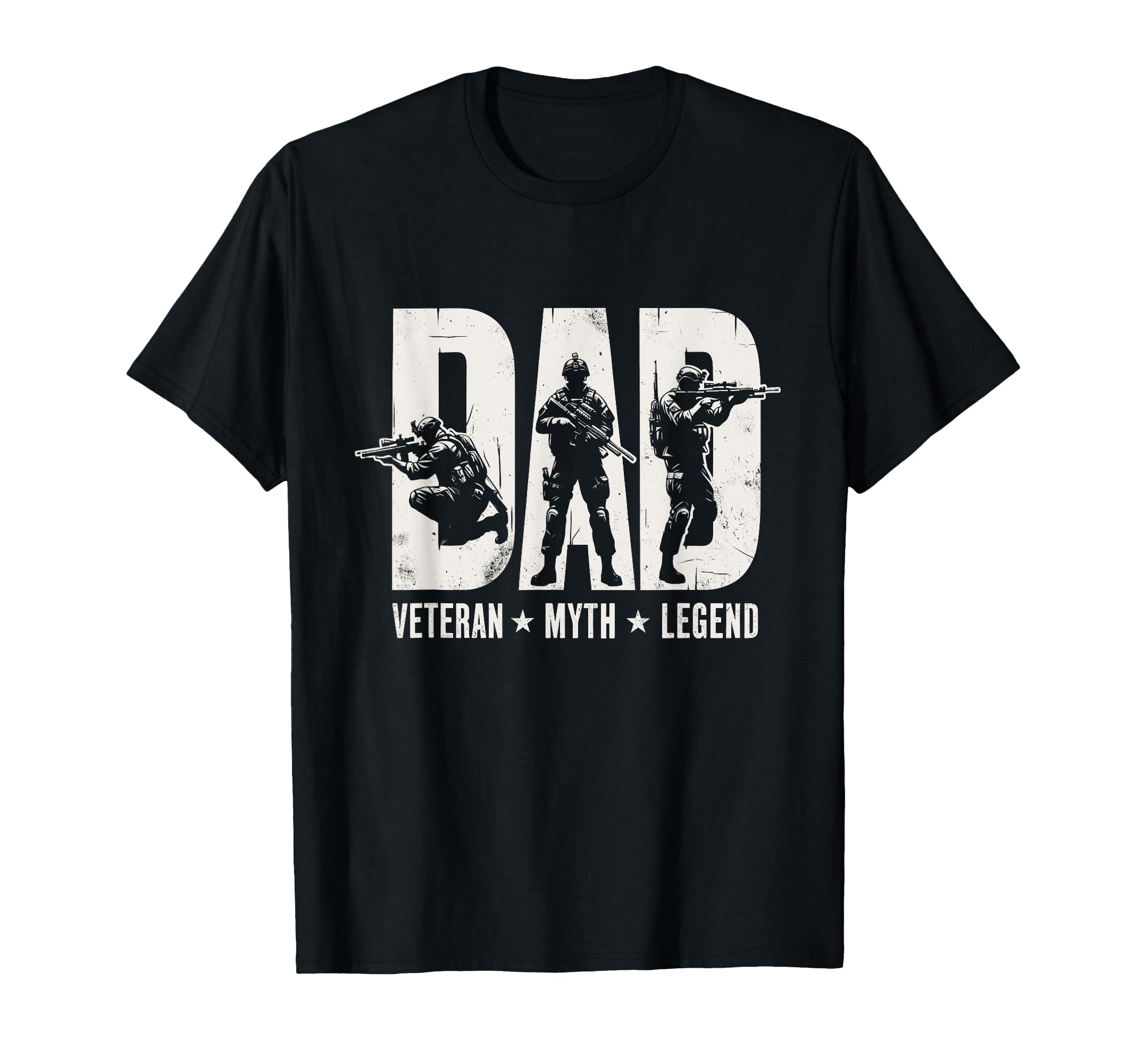 Dad Veteran Myth Legend Dad Military T-Shirt - Aesthetic Graphic Men Women - T-Shirt, Sweatshirt, Hoodie