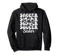 Soccer Sister Soccer Coquette Bow Hoodie - Graphic Print for Adults - T-Shirt, Sweatshirt, Hoodie
