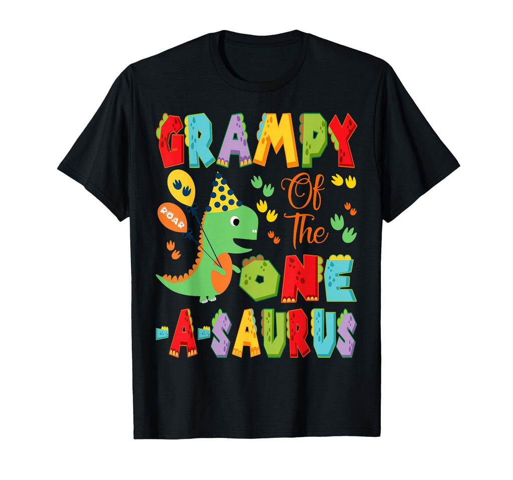 Grampy One Saurus 1St Birthday Dinosaur T-Shirt - Trendy Graphic Unisex - T-Shirt, Sweatshirt, Hoodie