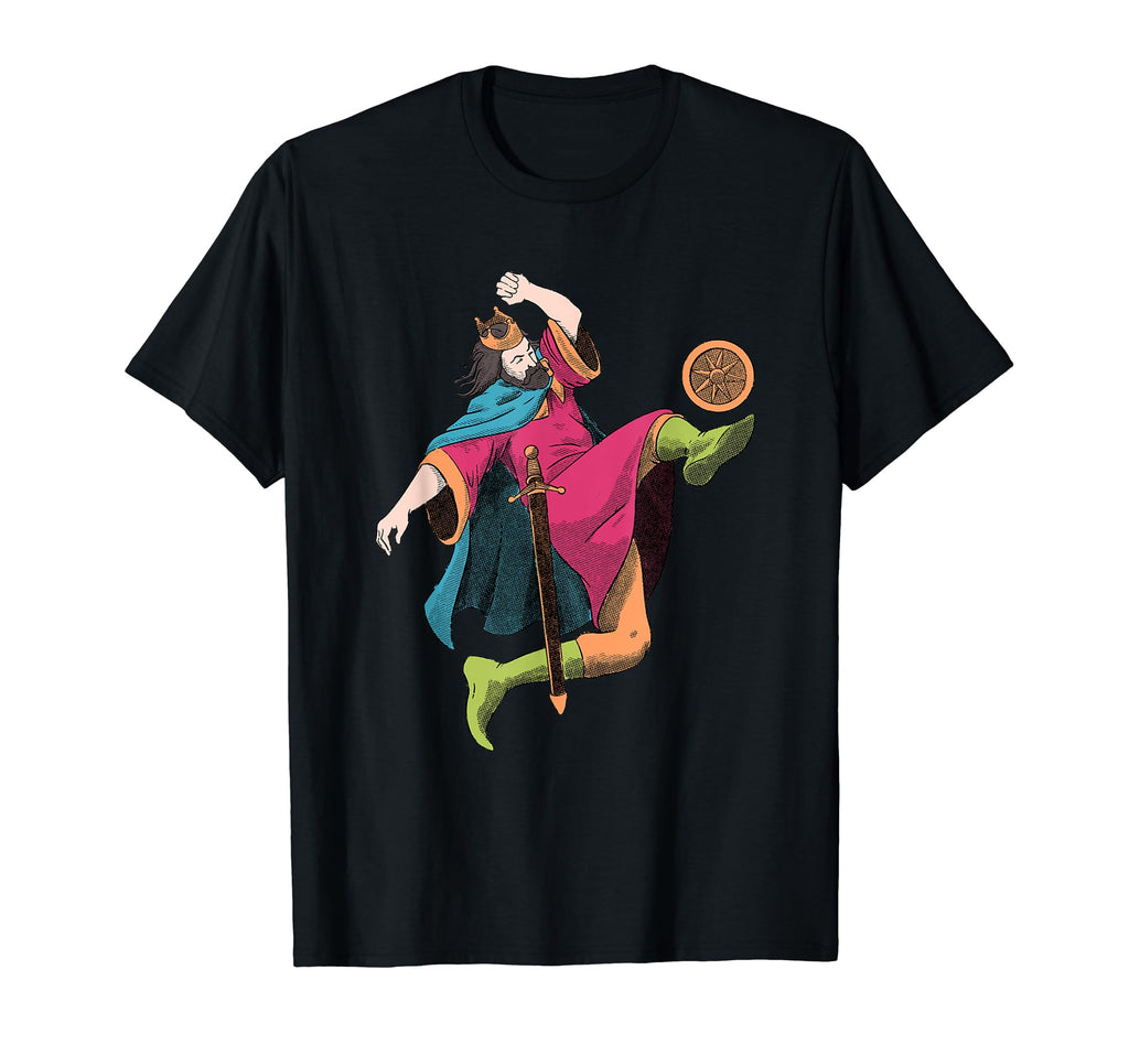 King Playing Football Royal Footballer T-Shirt - Fun Novelty Design Unisex - T-Shirt, Sweatshirt, Hoodie