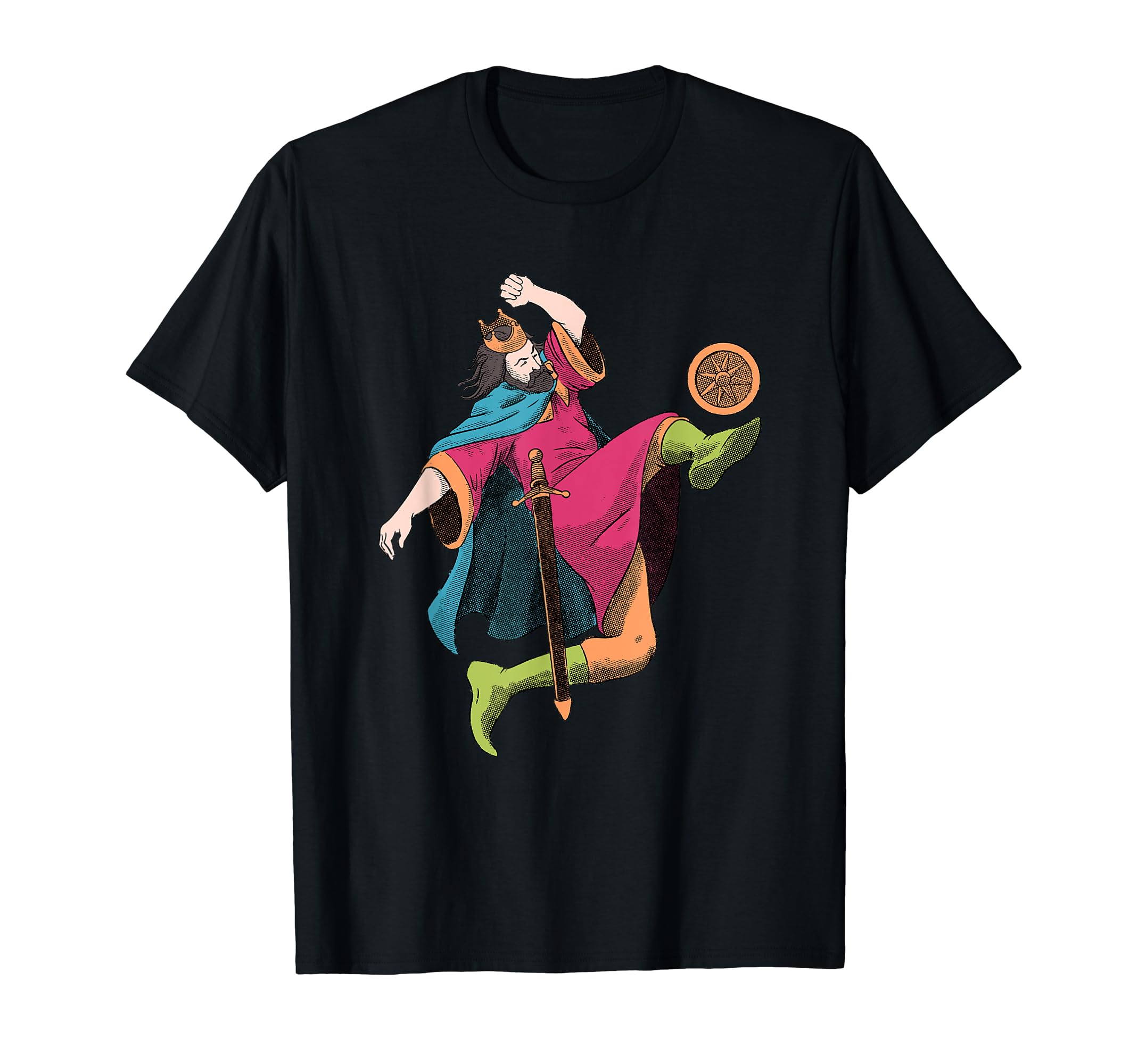King Playing Football Royal Footballer T-Shirt - Fun Novelty Design Unisex - T-Shirt, Sweatshirt, Hoodie