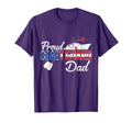 Proud Coast Guard Dad Us Veteran T-Shirt - Casual Everyday Wear for Adults - T-Shirt, Sweatshirt, Hoodie