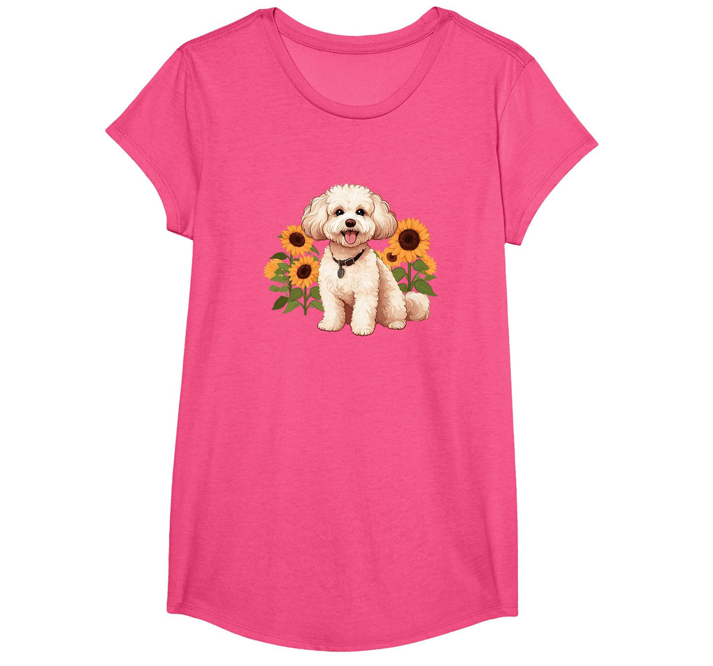 Womens Funny Sunflowers Maltipoo Lover T-Shirt - Trendy Graphic Unisex - T-Shirt, Sweatshirt, Hoodie