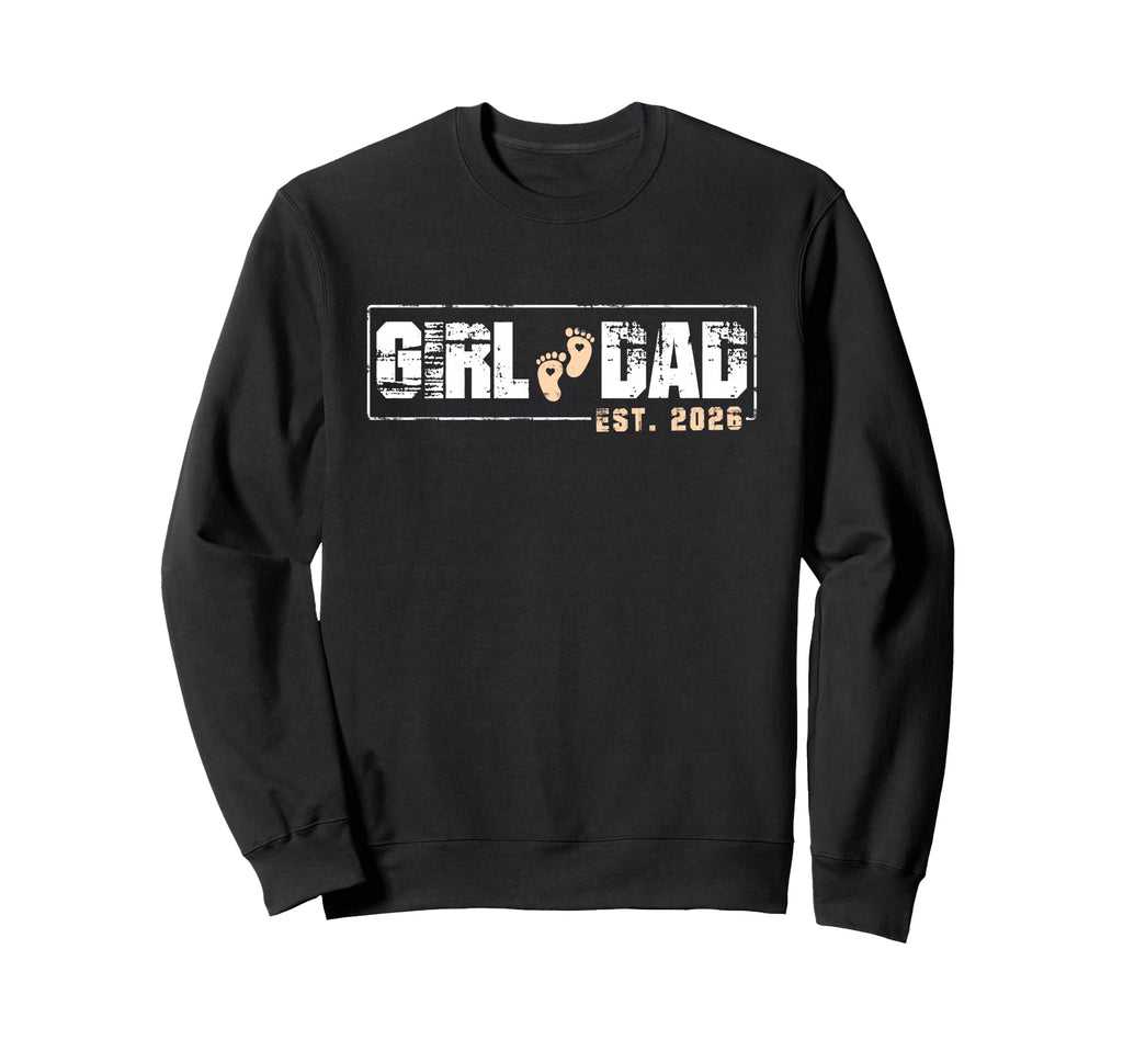 Dad Est 2026 Reveal First Fathers Day Sweatshirt - Graphic Print Men Women - T-Shirt, Sweatshirt, Hoodie