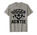Soccer Auntie Heart Auntie T-Shirt - Casual Everyday Wear for Adults - T-Shirt, Sweatshirt, Hoodie