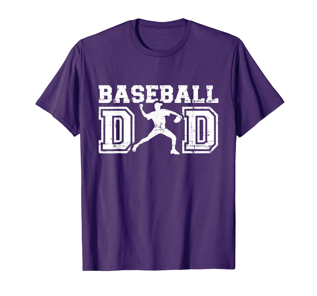 Baseball Dad Gift Fathers Day T-Shirt - Casual Everyday Wear Men Women - T-Shirt, Sweatshirt, Hoodie