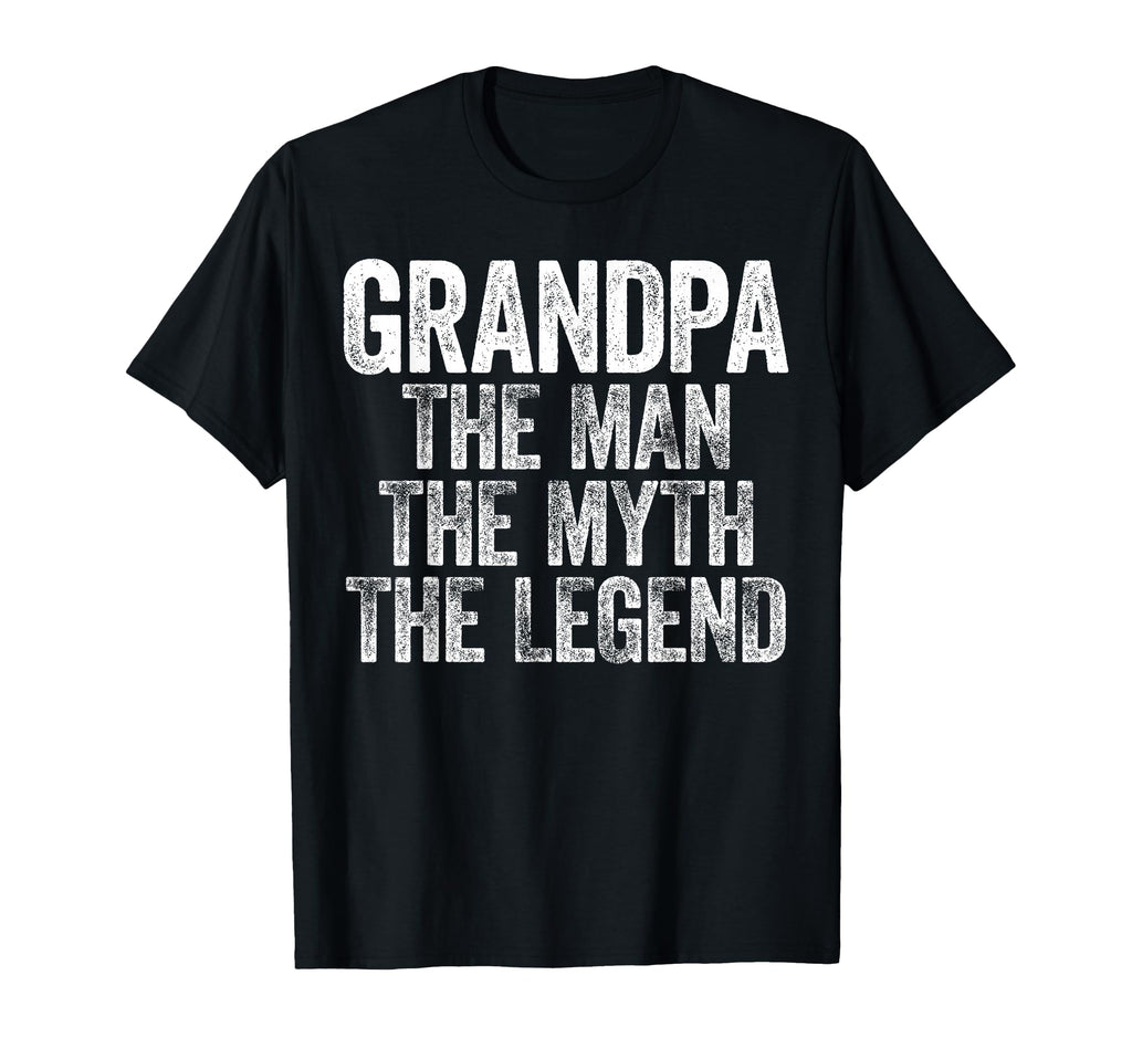 Grandpa Myth Legend Fathers Day T-Shirt - Graphic Print for Adults - T-Shirt, Sweatshirt, Hoodie